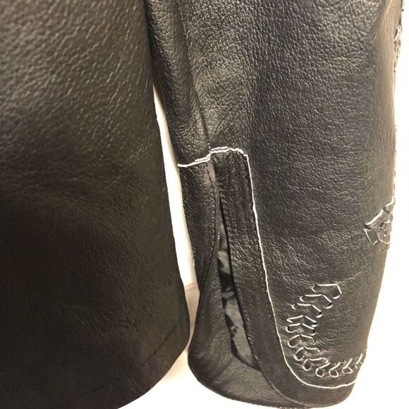 Metrostyle Leather Jacket Great Details Size 4 NWT - Picture 6 of 7